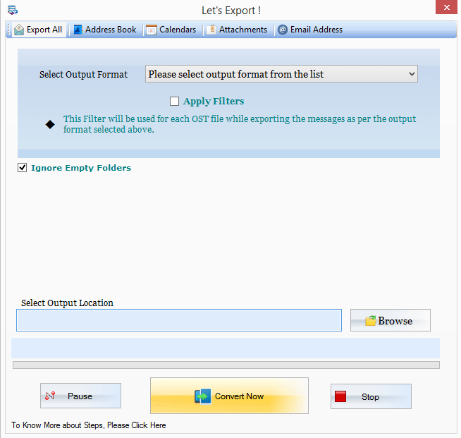 Transfer OST Emails to Outlook PST format